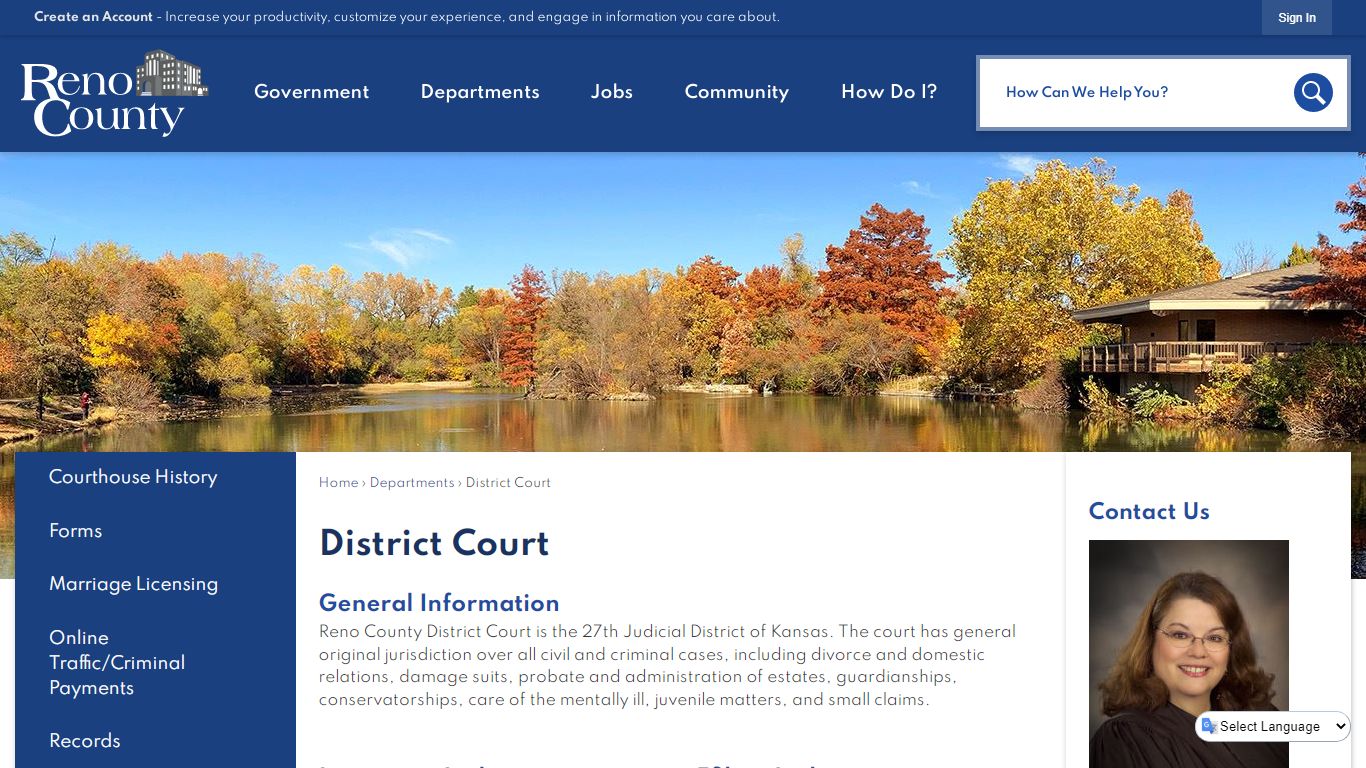 District Court | Reno County, KS - Official Website